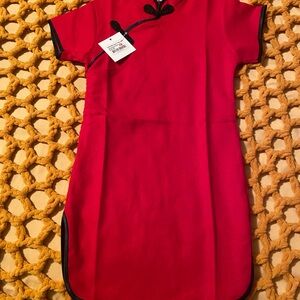 Elegant Red Kids Dress